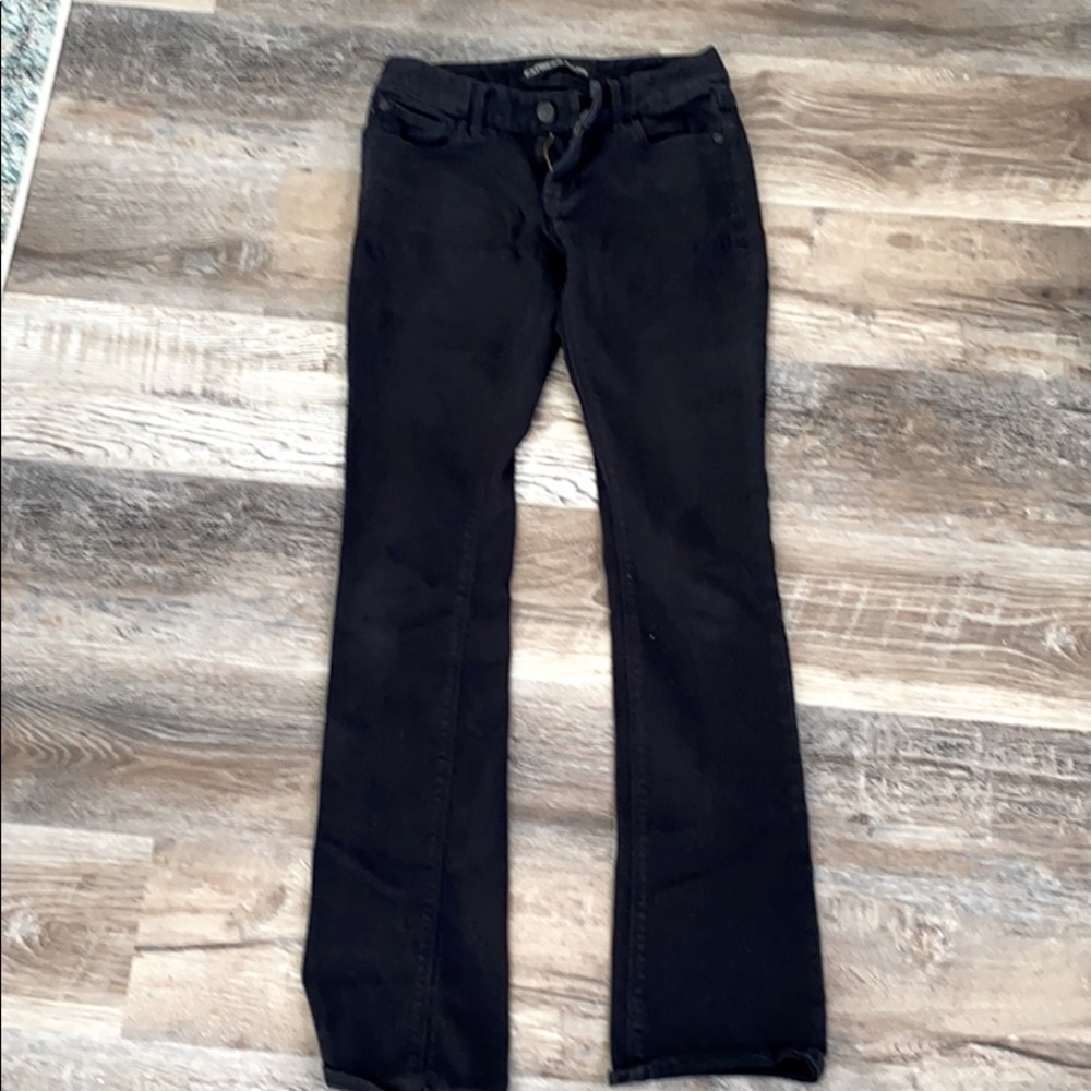 Black low rise jeans